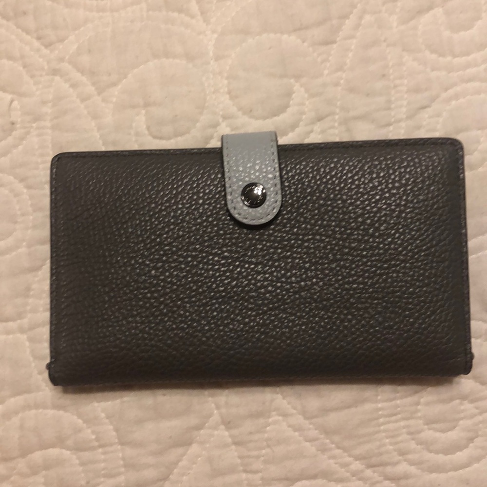 Coach small gray wallet